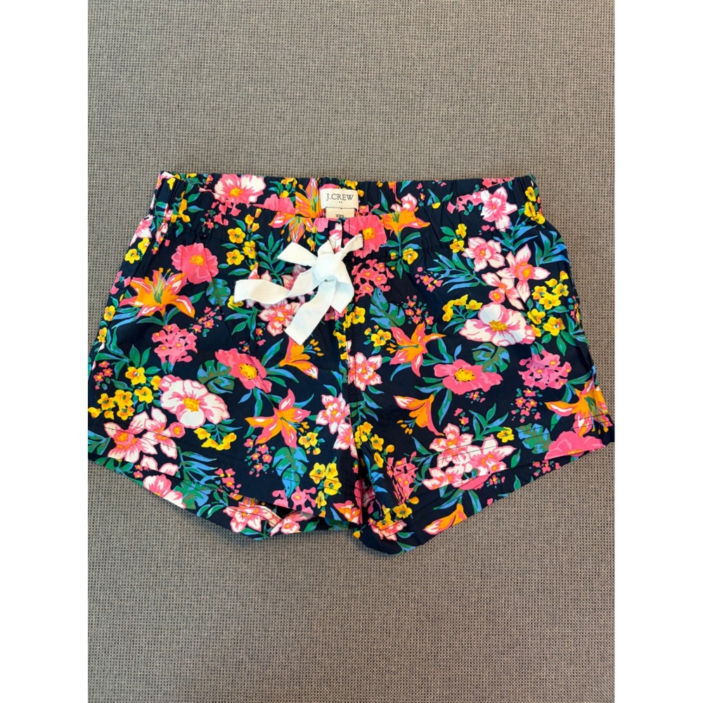 NWT J.Crew Pajama Shorts Floral Print Preppy Tropical Botanical Maximalist  XXS